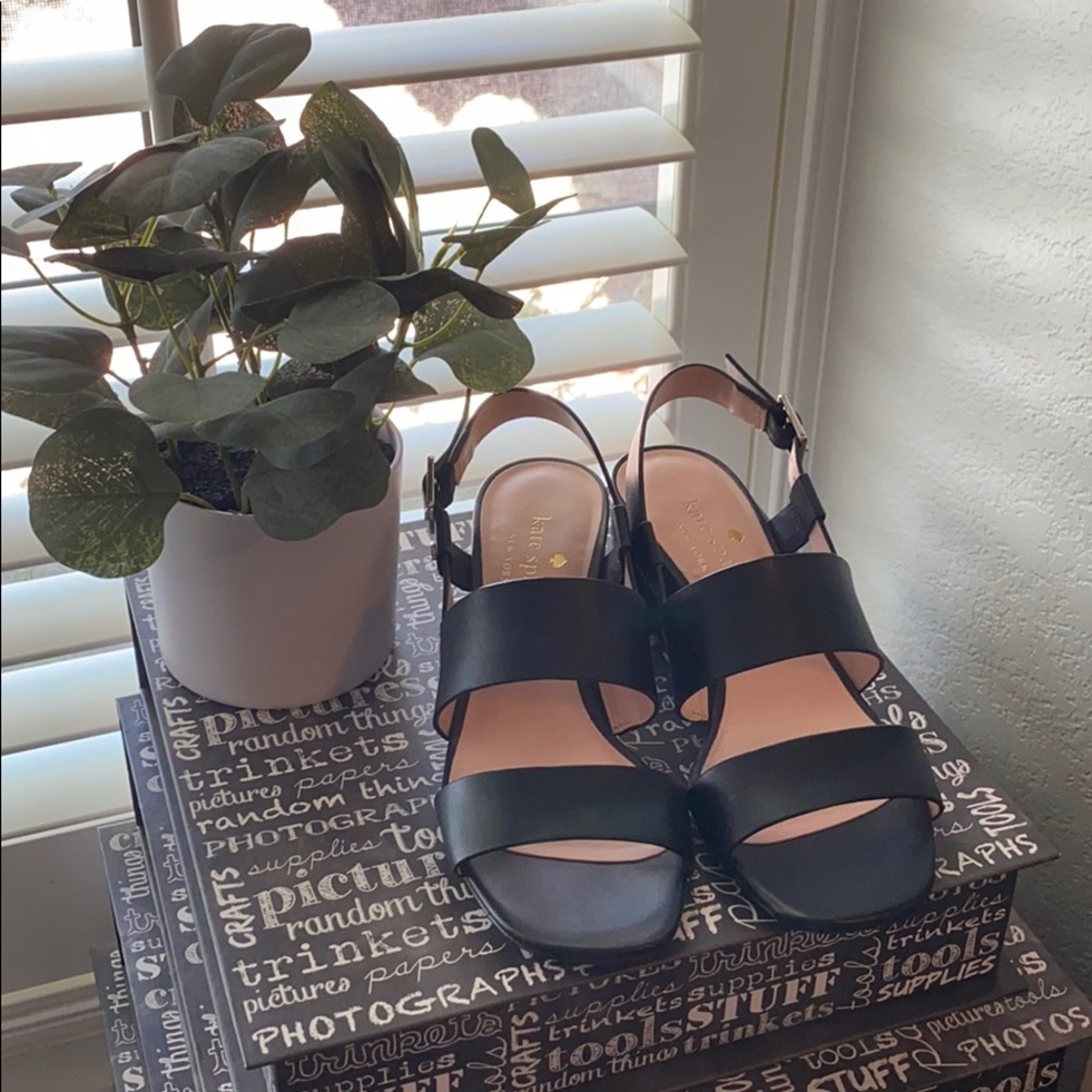 Kate Spade leather Puglia heeled sandals size 6.5